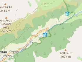 Chaletdorf auf Karte