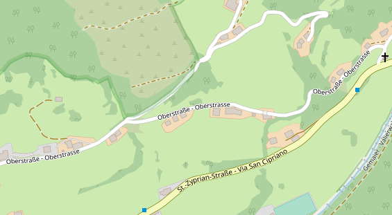 Chaletdorf auf Satellitenbild