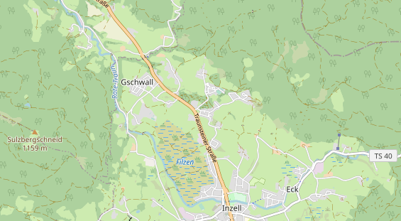 Chaletdorf auf Karte