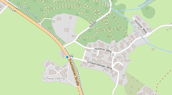 Chaletdorf auf Satellitenbild