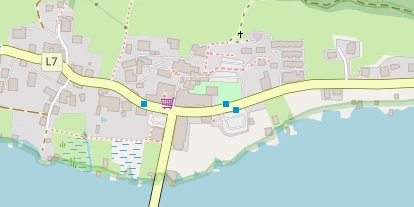 Chaletdorf auf Satellitenbild