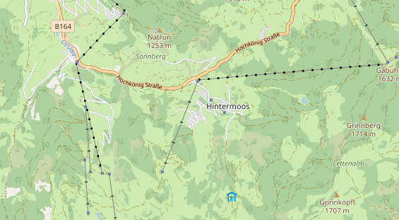 Chaletdorf auf Karte