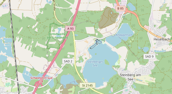 Chaletdorf auf Karte