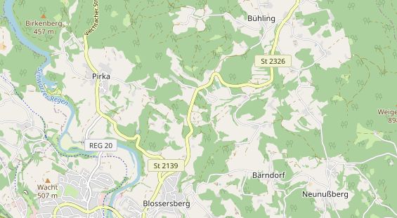 Chaletdorf auf Karte