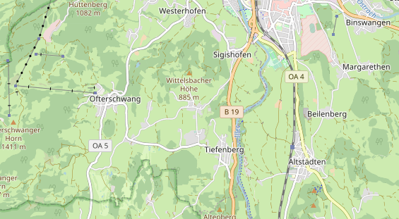 Chaletdorf auf Karte