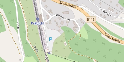 Chaletdorf auf Satellitenbild