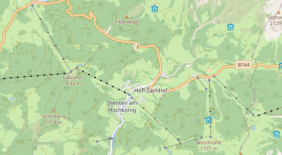 Chaletdorf auf Karte