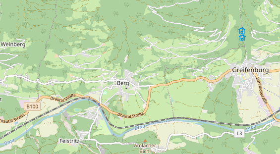 Chaletdorf auf Karte
