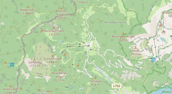 Chaletdorf auf Karte