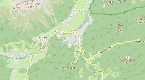 Chaletdorf auf Karte