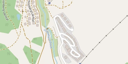 Chaletdorf auf Satellitenbild