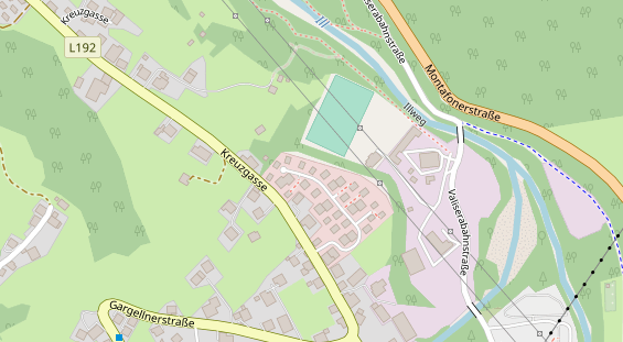 Chaletdorf auf Satellitenbild