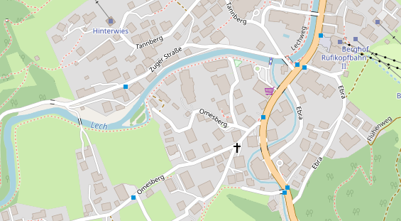 Chaletdorf auf Satellitenbild