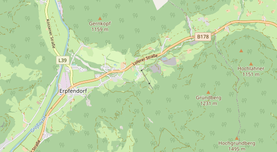 Chaletdorf auf Karte