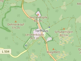Chaletdorf auf Karte