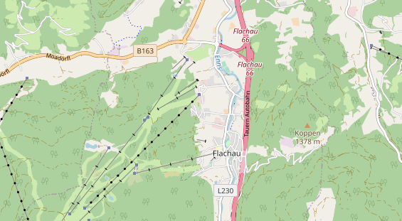 Chaletdorf auf Karte
