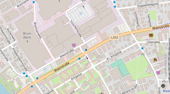 Chaletdorf auf Satellitenbild