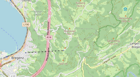 Chaletdorf auf Karte