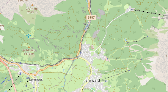 Chaletdorf auf Karte