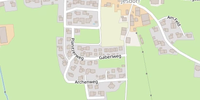 Chaletdorf auf Satellitenbild