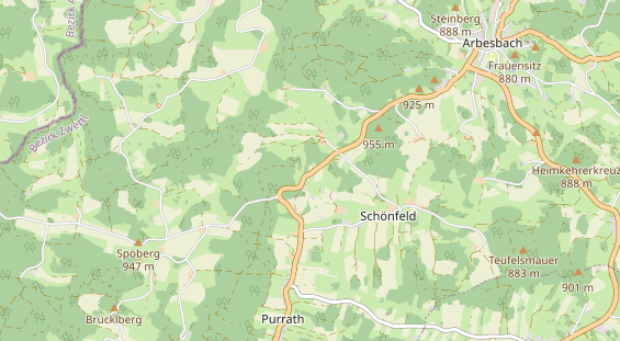 Chaletdorf auf Karte