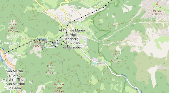 Chaletdorf auf Karte