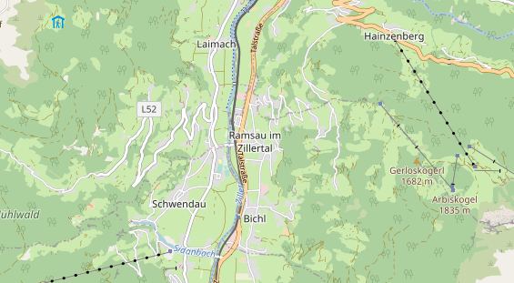 Chaletdorf auf Karte