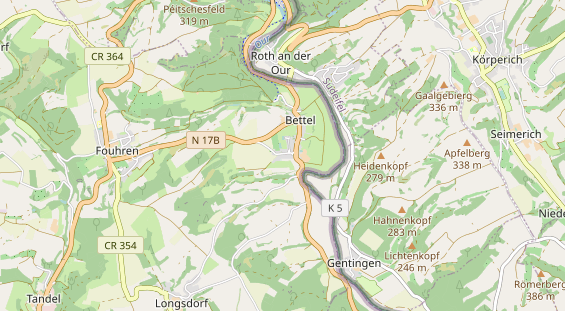 Chaletdorf auf Karte