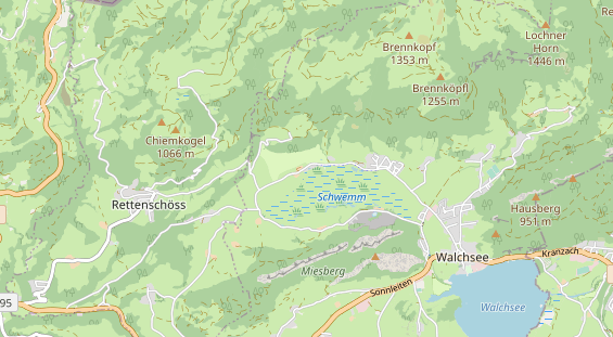 Chaletdorf auf Karte