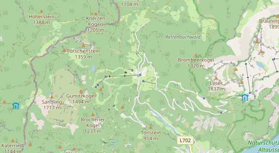 Chaletdorf auf Karte