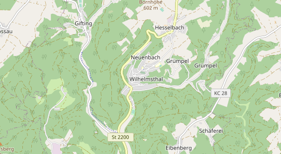 Chaletdorf auf Karte