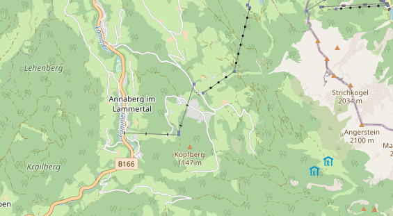 Chaletdorf auf Karte