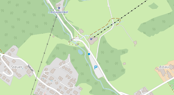 Chaletdorf auf Satellitenbild