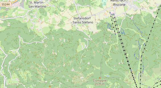 Chaletdorf auf Karte