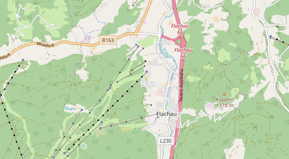 Chaletdorf auf Karte