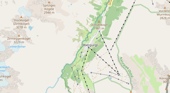 Chaletdorf auf Karte