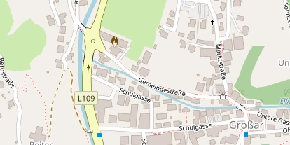 Chaletdorf auf Satellitenbild
