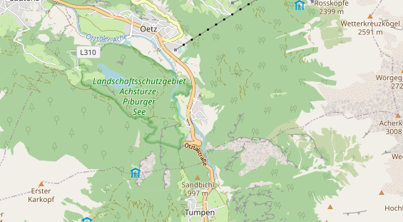 Chaletdorf auf Karte