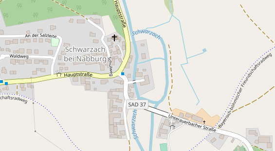 Chaletdorf auf Satellitenbild