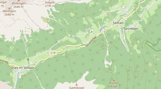 Chaletdorf auf Karte