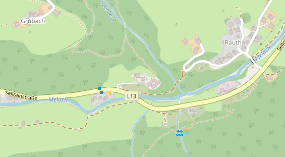 Chaletdorf auf Satellitenbild