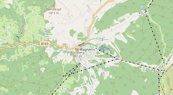 Chaletdorf auf Karte