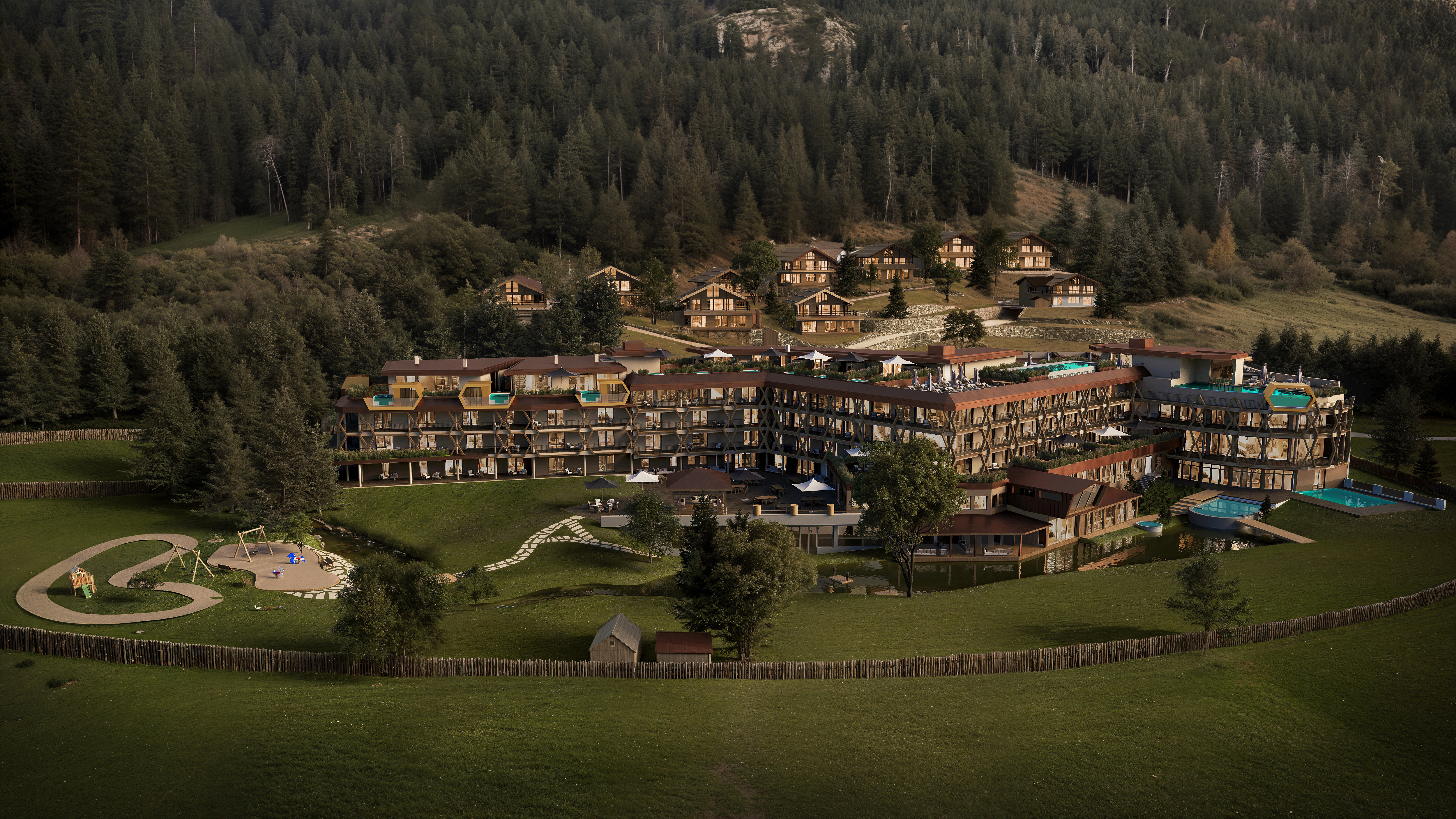 Chalet - 5-Sterne-Familienretreat mit Außenpools, großzügigem Parkgelände, Spielbereich und den Mons Silva Luxuschalets – eingebettet in ursprüngliche Südtiroler Berglandschaft. - Mons Silva - Private Luxury Chalets