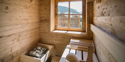 Hüttendorf - PLZ 6623 (Österreich) - Jedes Chalet hat eine eigene Sauna - Alpin Chalets Panoramahotel Oberjoch