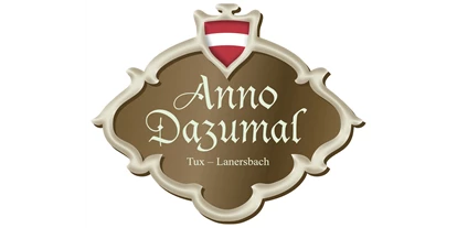 Hüttendorf - Terrasse - Kolsassberg - Logo - Alpendorf Anno Dazumal