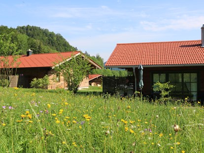 Hüttendorf - Typ: Bergchalet - Hiltenwiesen - Gartenansicht  - Chalets&Suiten Beim Waicher
