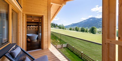 Hüttendorf - Hunde: hundefreundlich - Kirchberg in Tirol - Wellnessbalkon Chalet - Beim Hochfilzer-Hotel & Premium Chalets ****s