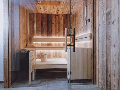 Hüttendorf - Sauna: im Hauptgebäude - Kellau - Privatsauna Chalets - Bergdorf Hotel Zaglgut Ski In & Ski Out