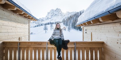 Hüttendorf - Wellnessbereich: in Chalets - Skigebiet 3 Zinnen Dolomites - Rotwandwiesen Chalets