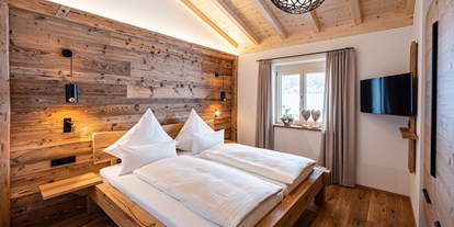 Hüttendorf - Sauna: im Chalet - PLZ 87459 (Deutschland) - Schlafzimmer 2 des Chalets - DIE ZWEI Sonnen Chalets